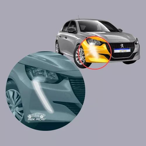 Farol Milha Auxiliar Peugeot 208 Led Drl 2020 2021 22 23 24 - Foto 7