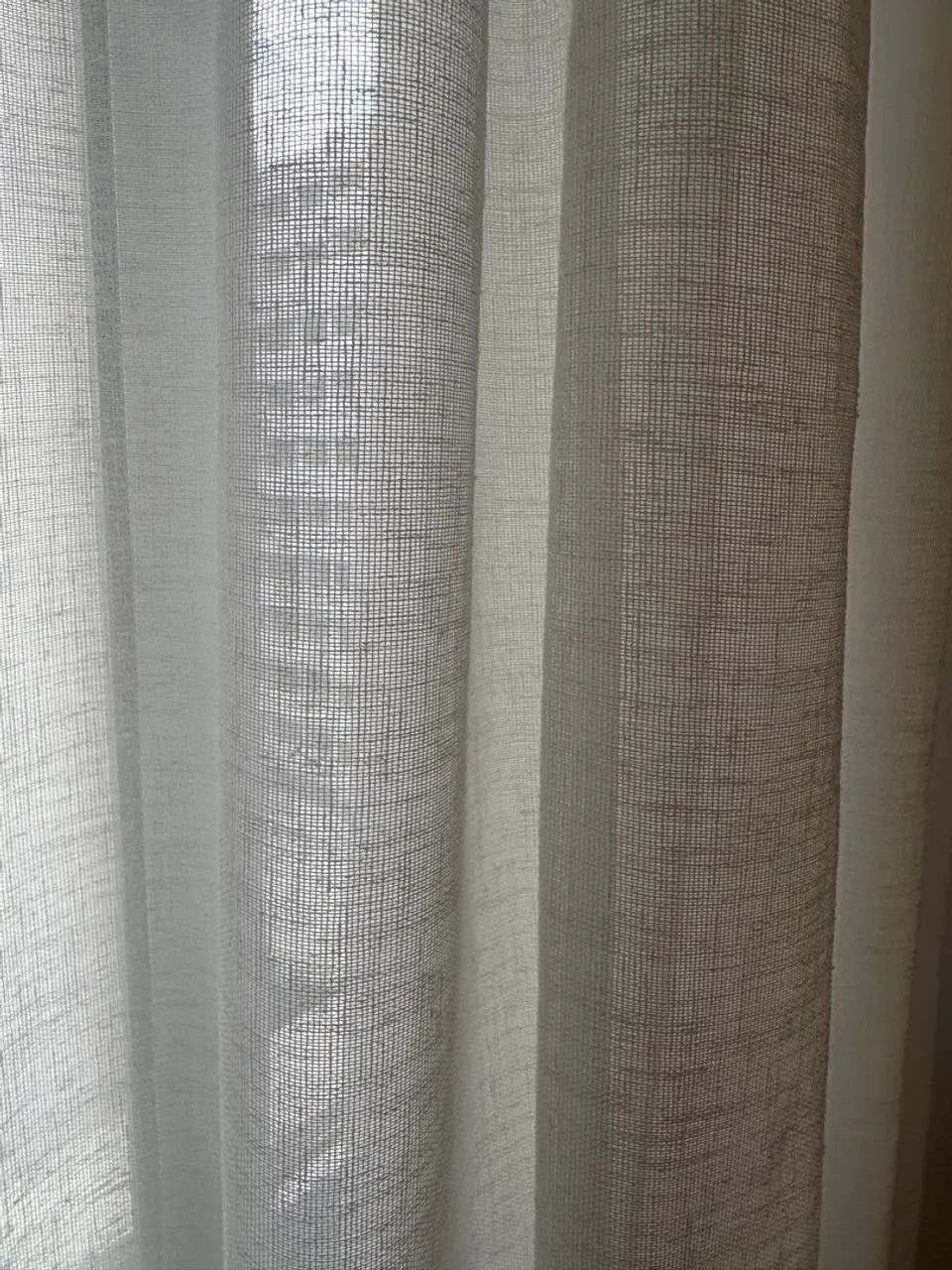 Cortinas de linho branco  - Foto 2