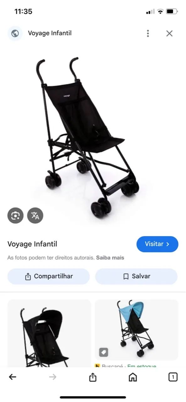 Carinho guarda chuva da voyage 