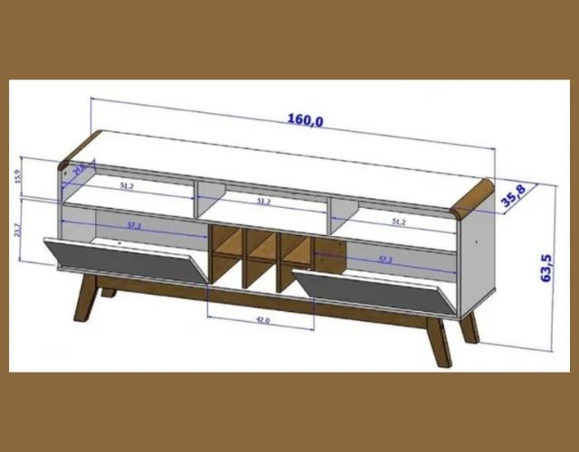 Rack e Painel para TV de ATÉ 50" Polegadas 2 Portas Adega Nicho SUPER OFERTA PEGUE E LEVE - Foto 2