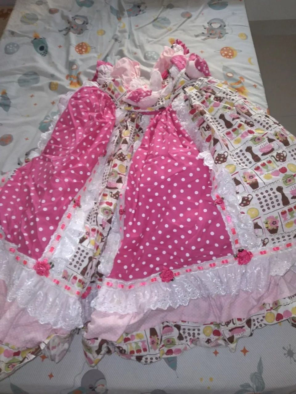 Vestido infantil de São João  - Foto 3