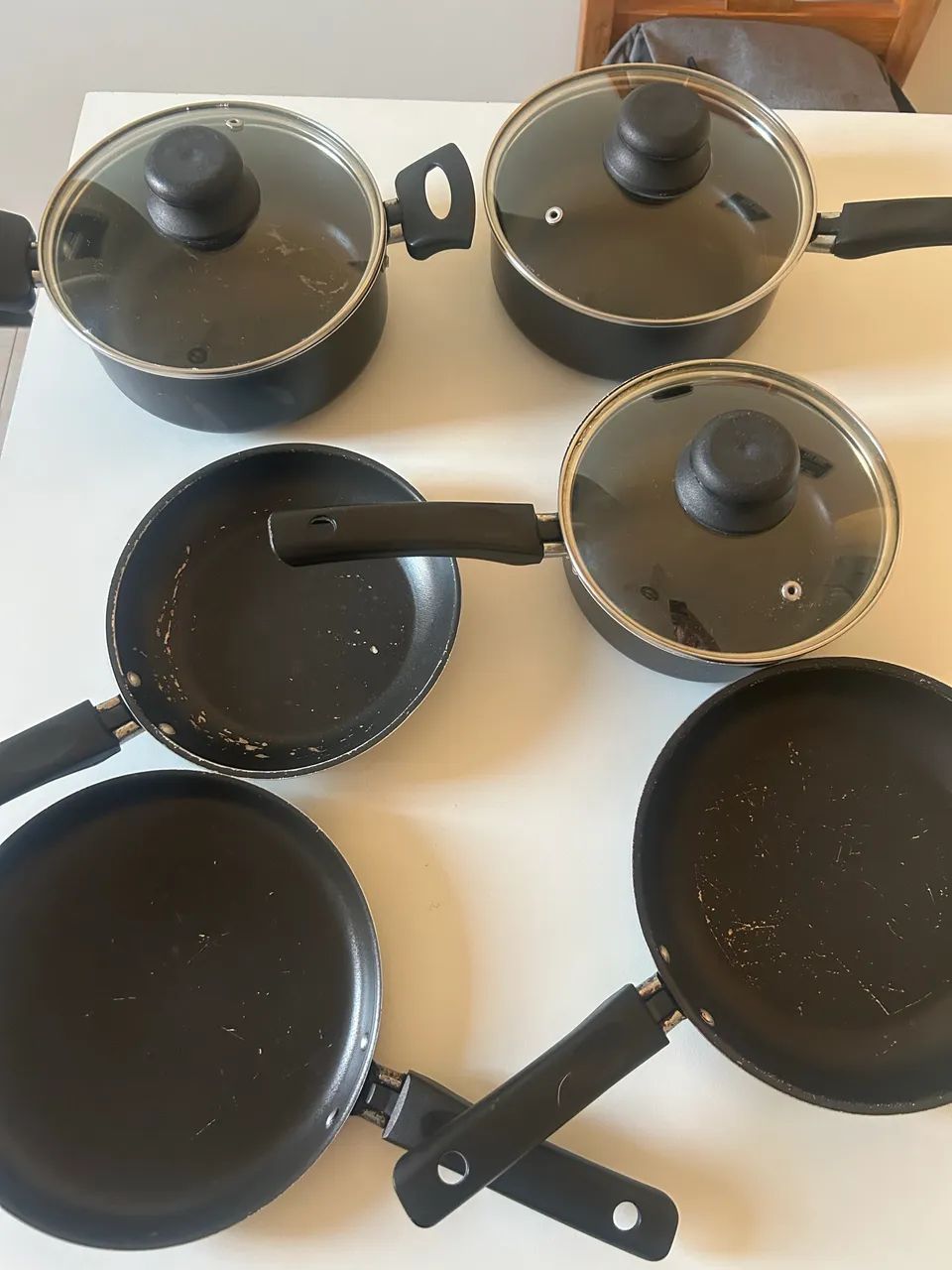  Kit de panelas antiaderentes (6 peças)