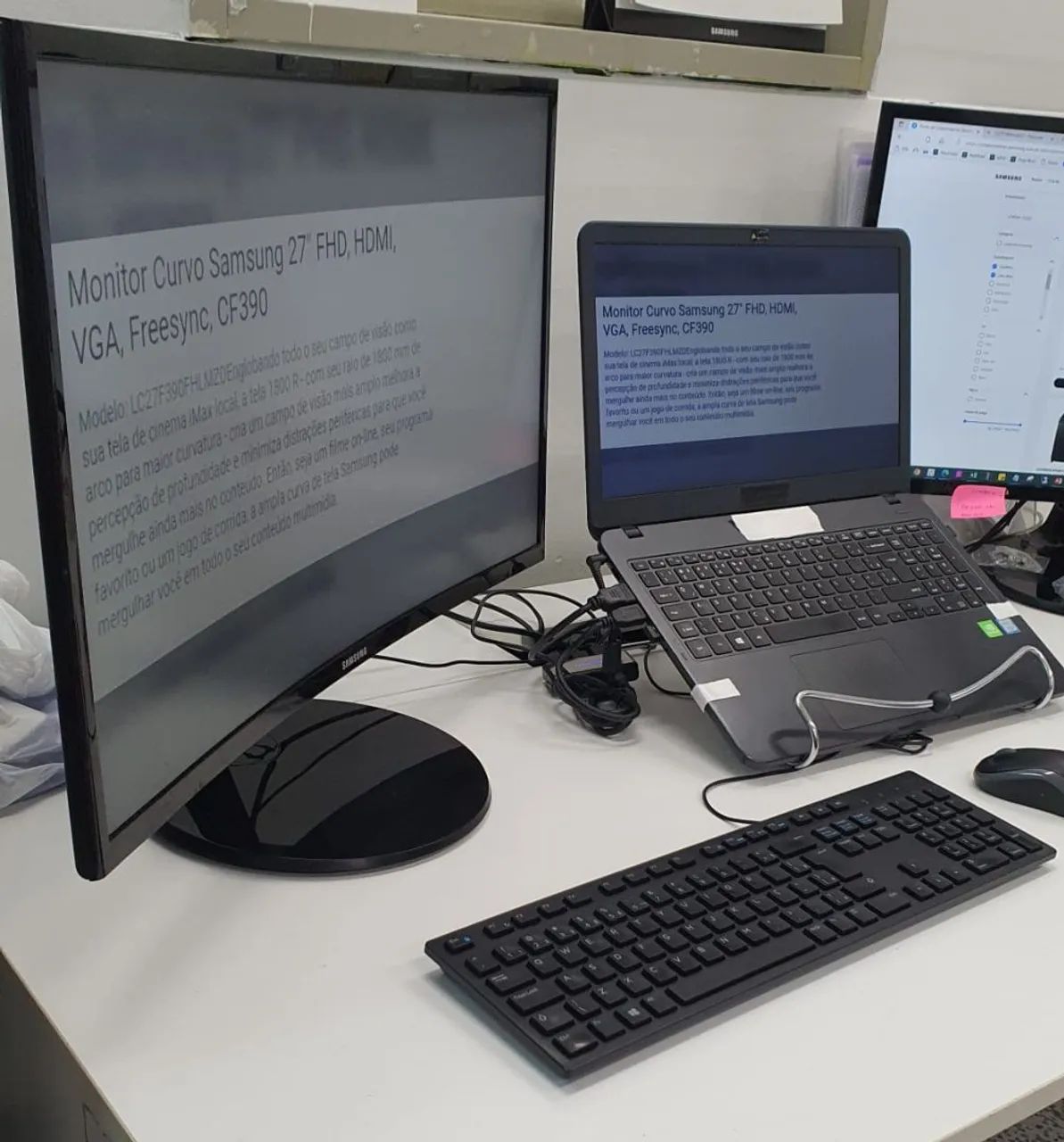 Monitor 27 CURVO - NOVO NA CAIXA64302741069314124