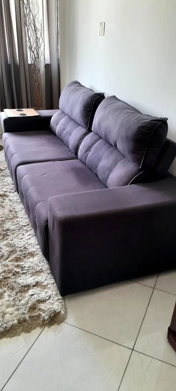 4-Seat Black Reclining Sofa64728843540481121