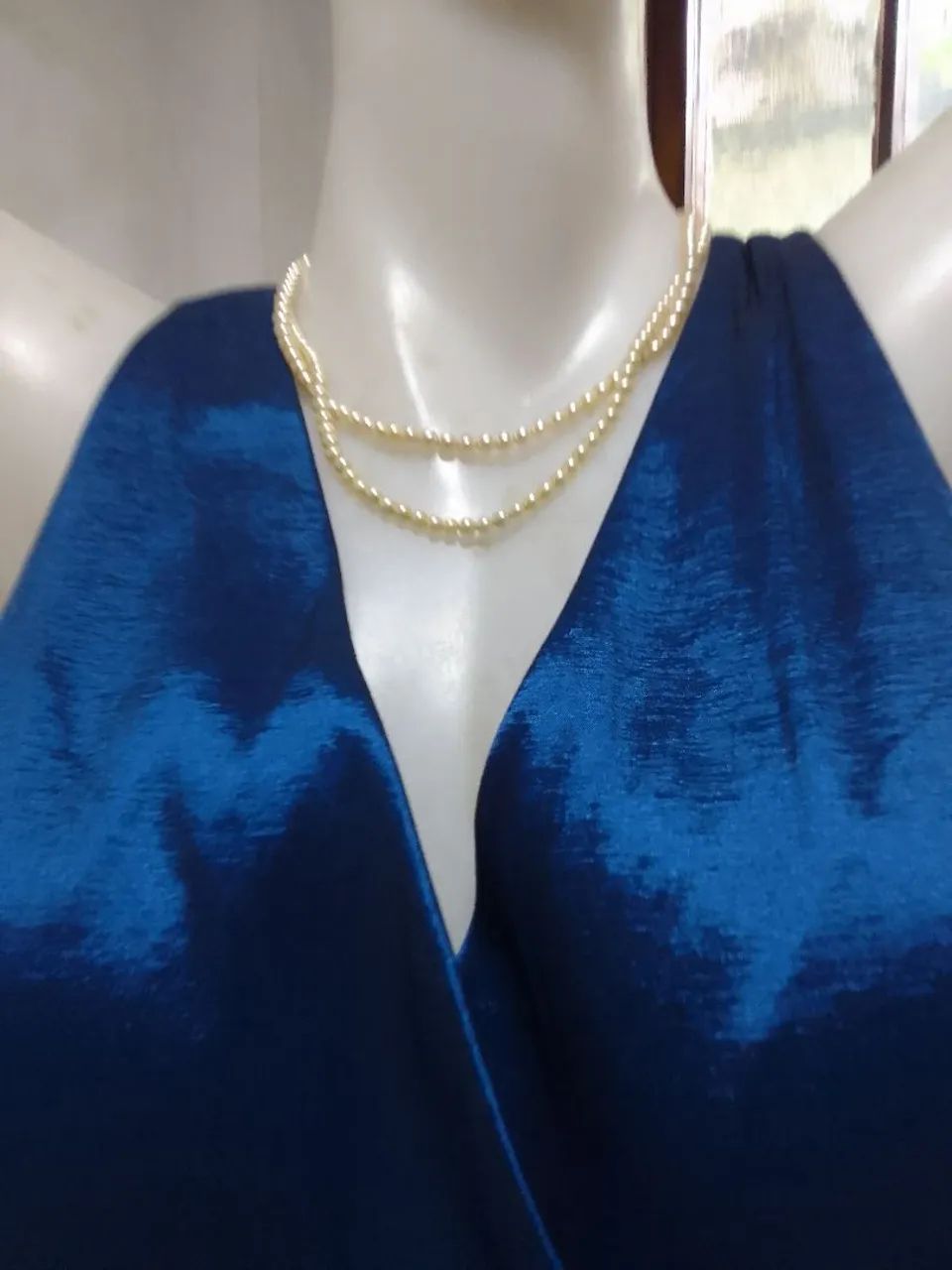 58_ Vestido Azul Elegante - Foto 2