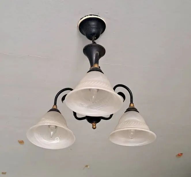 Conjunto 3 luminárias estilo provençal em ferro - Foto 2