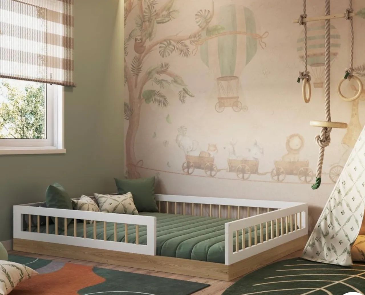 Cama Infantil com Grade de Segurança - Foto 3