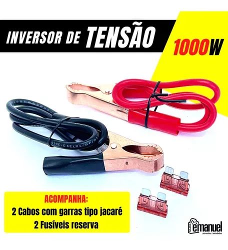 Inversor de 1000W 12v Para 220v Para Sistemas Starlink - Foto 2