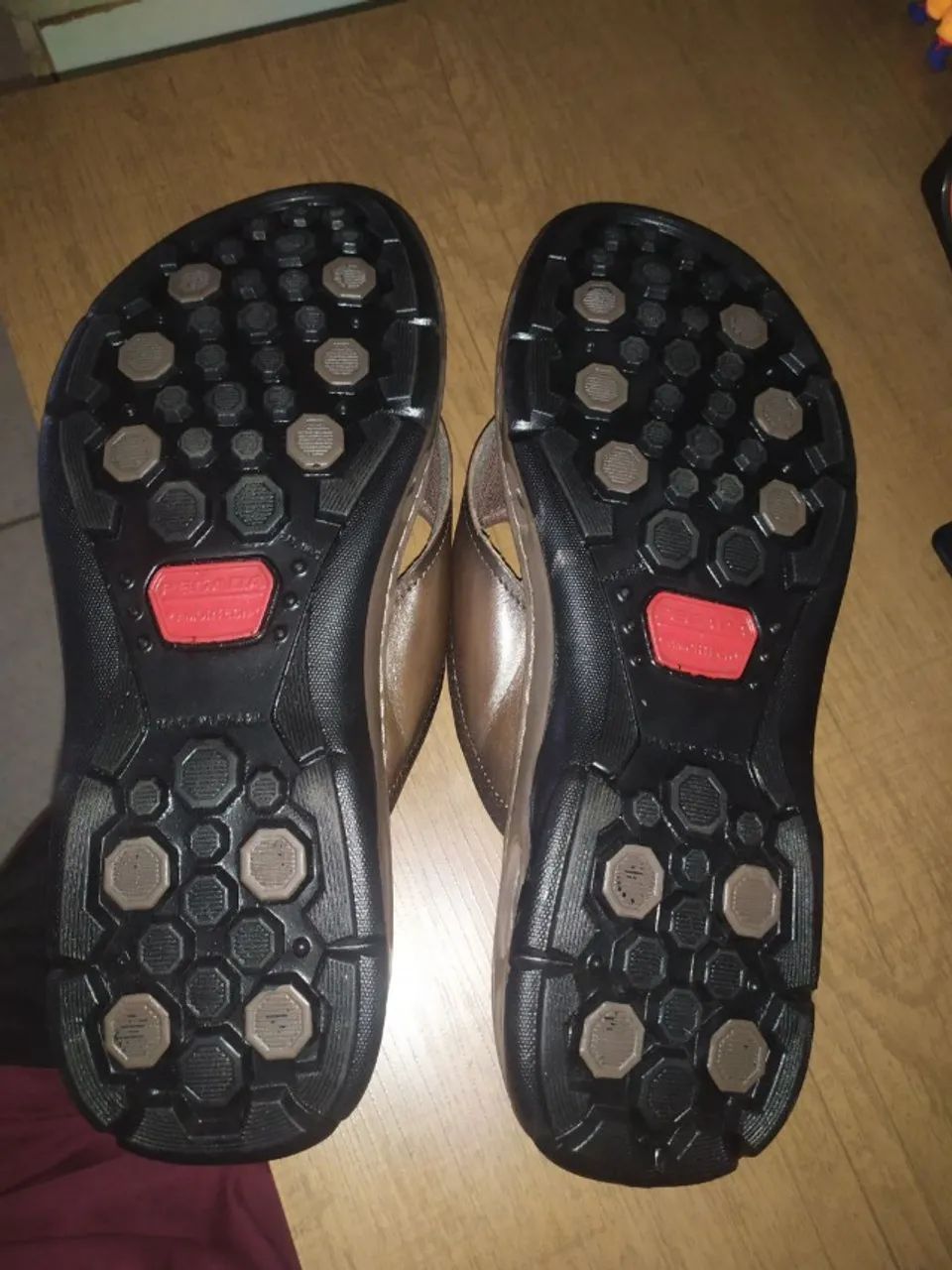 Chinelo Pegada Masculino em Couro Tamanho 48 - Foto 5
