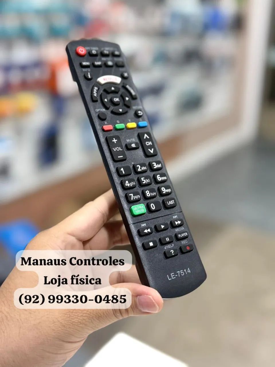 Controle para Tv Panasonic smart 