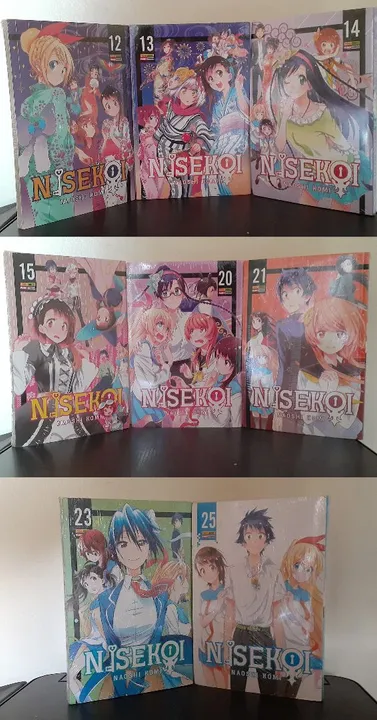 Mangá Nisekoi - (Vol. 12-15, 20, 21, 23 e 25)