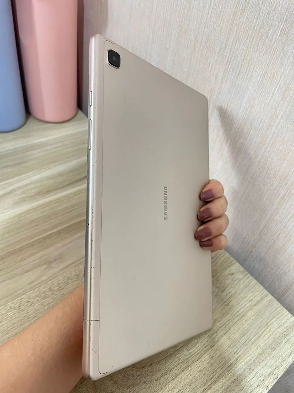 Tablet Samsung A7 dourado  - Foto 4