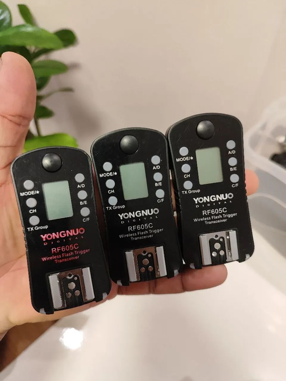 Kit de 3 Radio flash Yongnuo RF605C