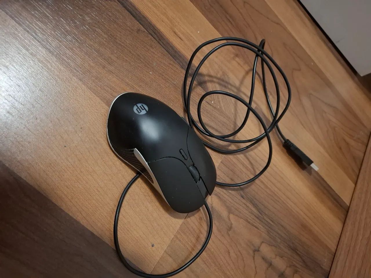 Mouse HP com fio - Preto - Foto 2