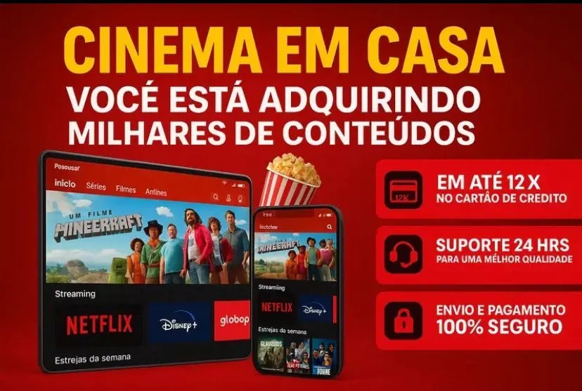 Cinema em Casa: Assista a milhares de conteúdos!