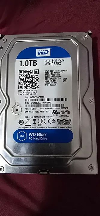 HD WD Blue 1TB SATA 64MB Cache - Foto 2
