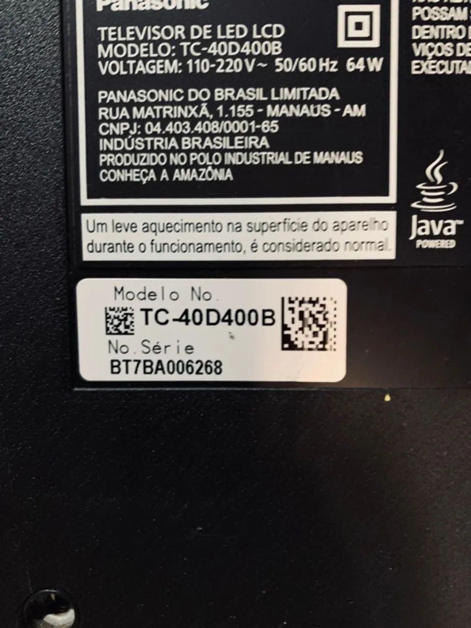 Placa Tc-40d400b Tv Panasonic Com Fonte Cabos Kit Completo - Foto 5