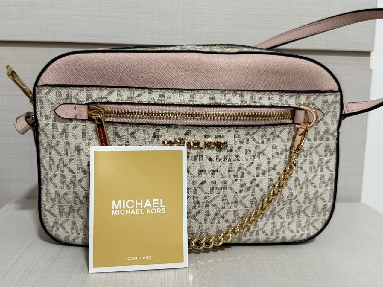 Bolsa Michael Kors - Bege e Rosa - ORIGINAL nunca usada - Foto 2