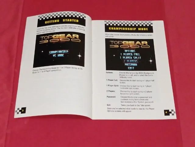 Manual Original Top Gear 3000 SNES - Raridade para Colecionador | Super Nintendo<br> - Foto 2
