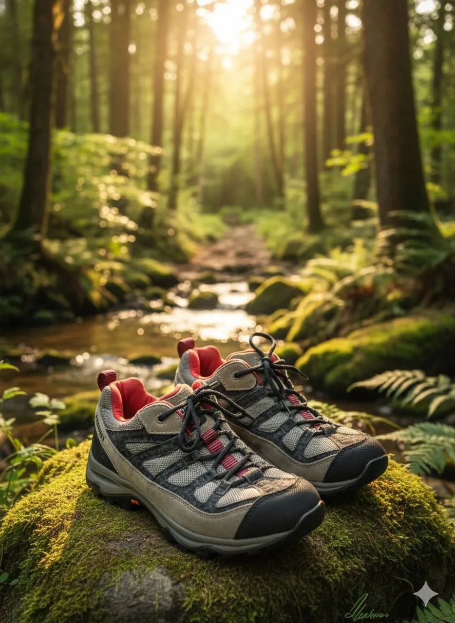 Tênis Timberland cinza e vermelho
