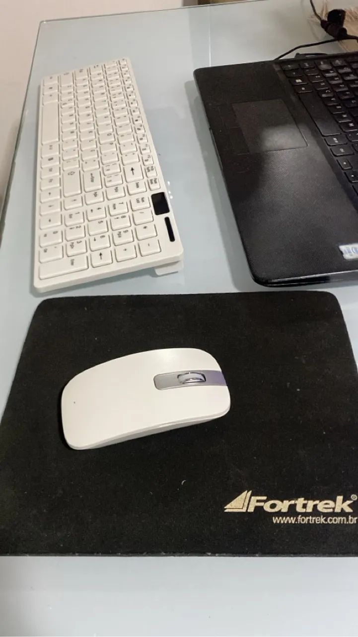 Kit Teclado e Mouse sem fio para pc e notebook novo lacrado