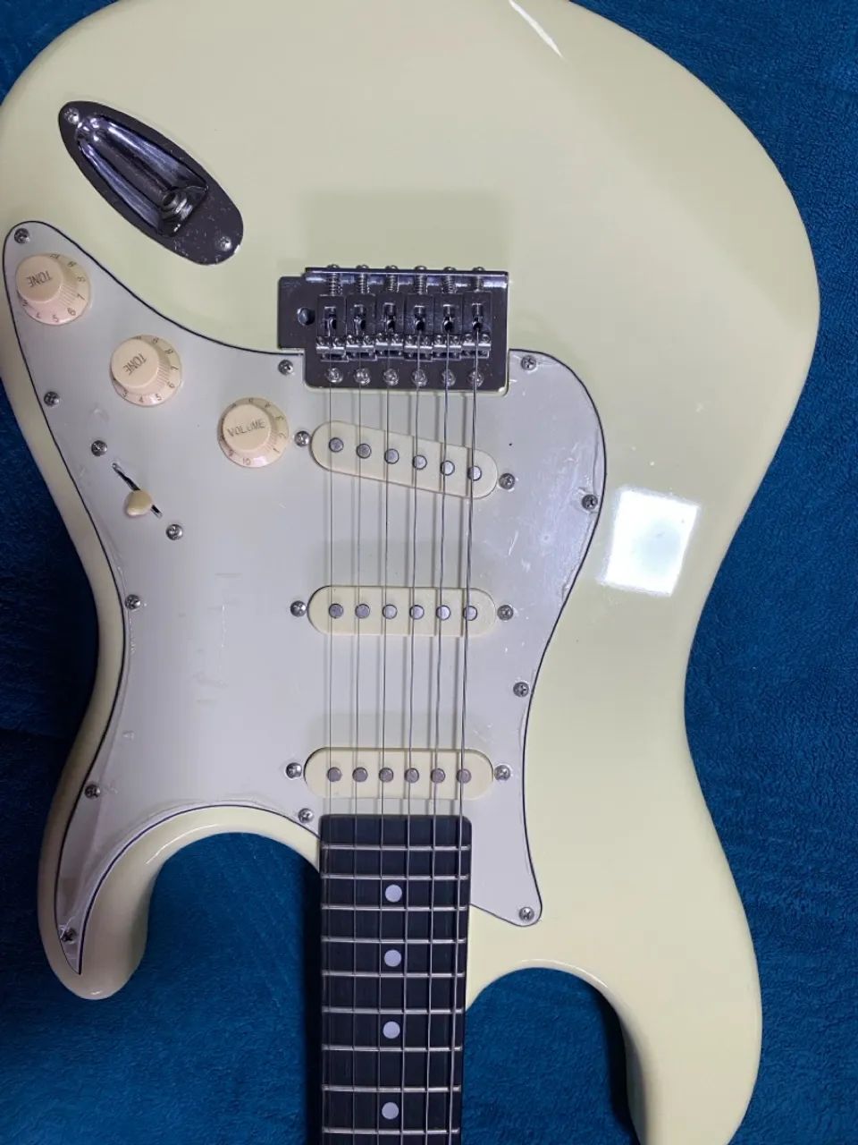 Guitarra elétrica Olympic white MG-30 Memphis - Foto 2