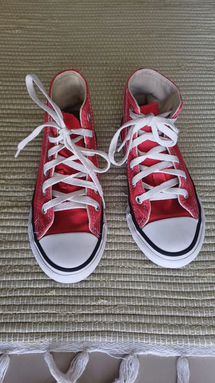 tênis all star infantil vermelho (nº 26)