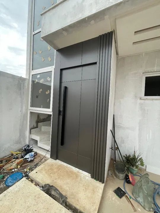 Portas e fachadas residencial em acm 