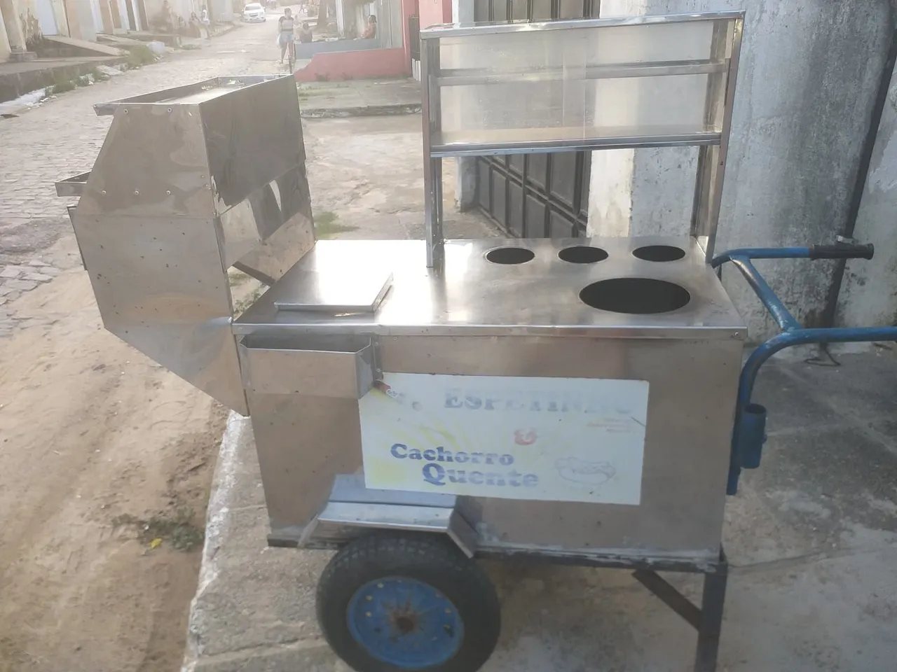 Carrinho de Hot Dog e espetinho em Aço Inox - Ideal para o seu negócio!