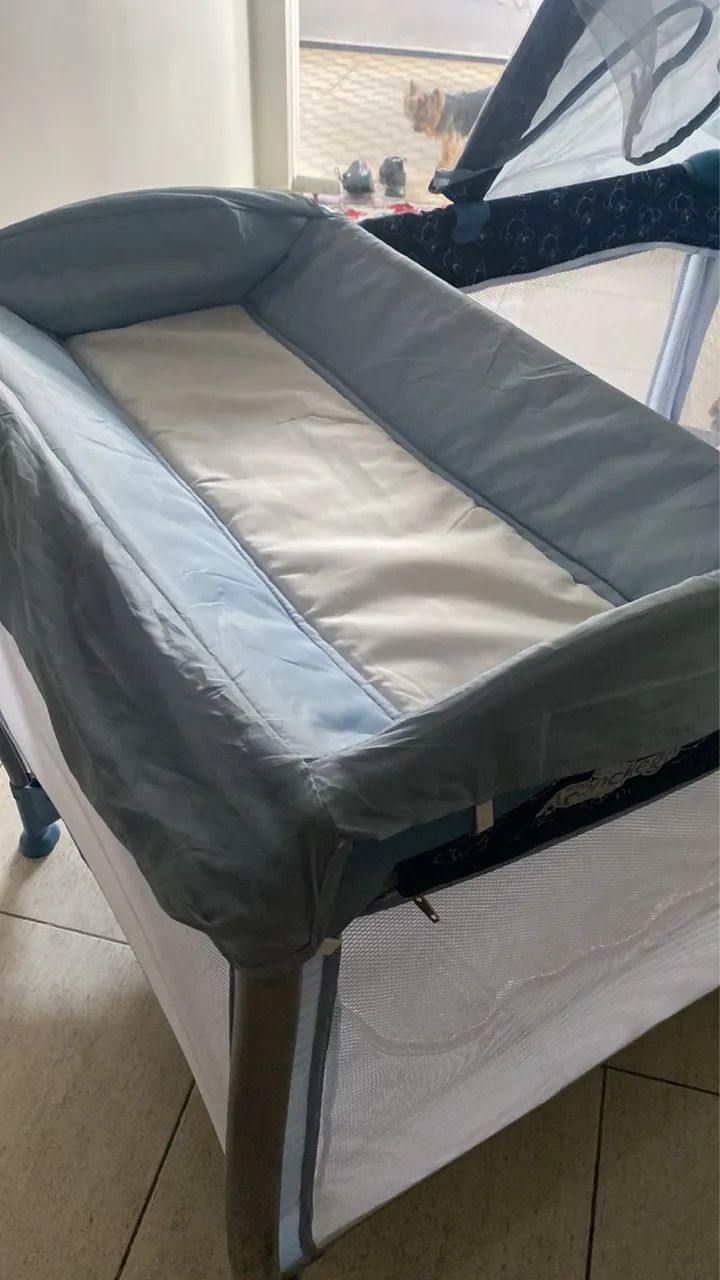 Berço portátil, 3 em 1, com trocado, fácil de montar  - Foto 3