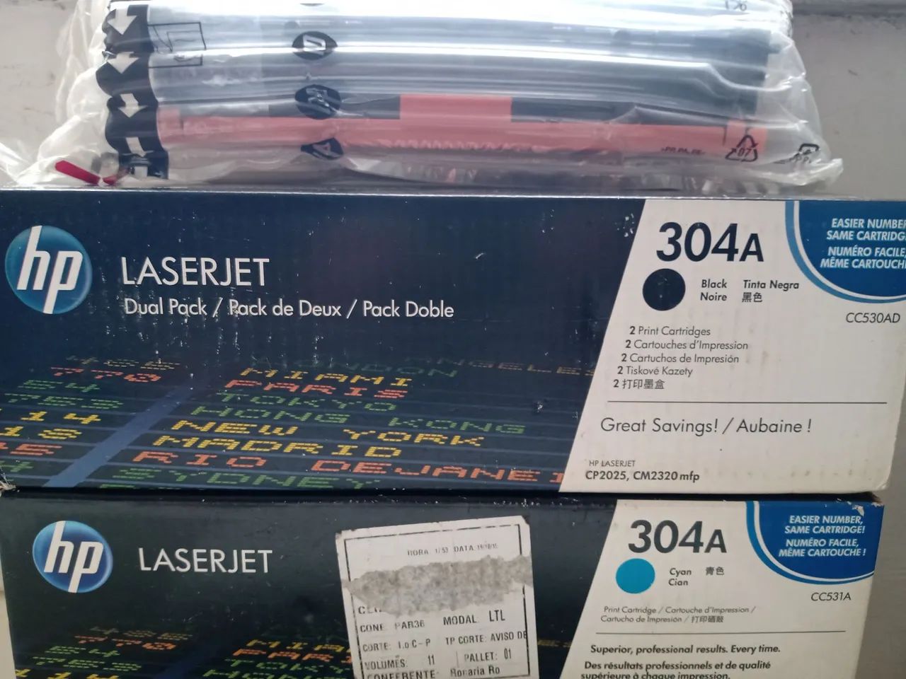 Cartuchos laserjet HP 304A - Black e Cyan