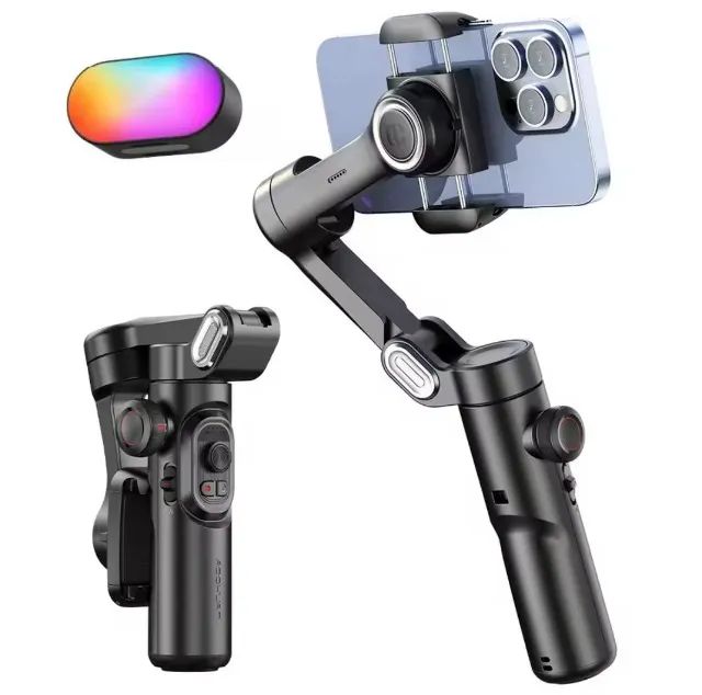 Estabilizador Gimbal - AOCHUAN - 3 eixos - Com Flash64318616799233122
