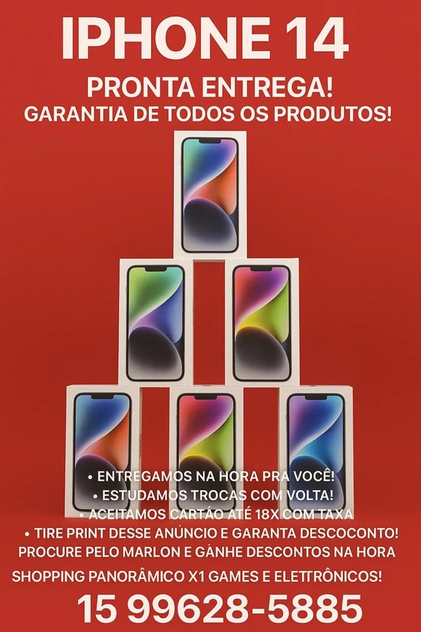 IPHONE 14 LACRADO PRONTA ENTREGA 