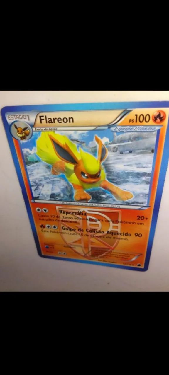 Flareon - Cartão Pokémon - Equipe Plasma kit 3 unidades original bem conservada pra jogar 