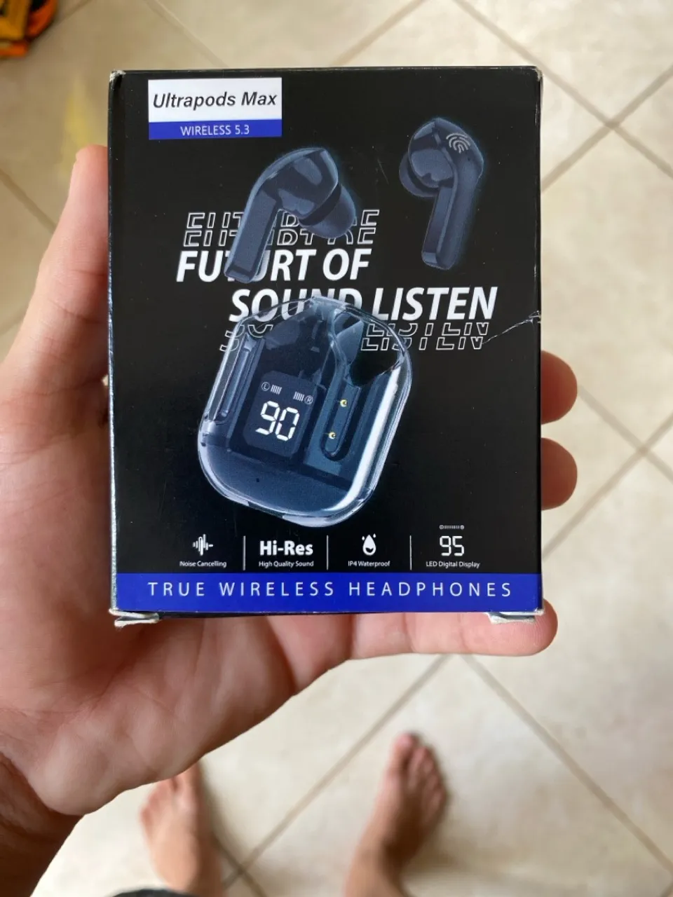 Fone de Ouvido Lacrado Bluetooth Ultrapods Max Wireless 5.3