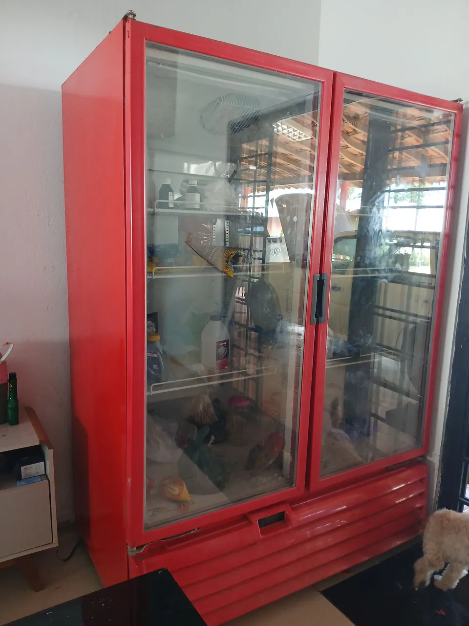 Geladeira/Freezer Comercial Vermelha 2 Portas