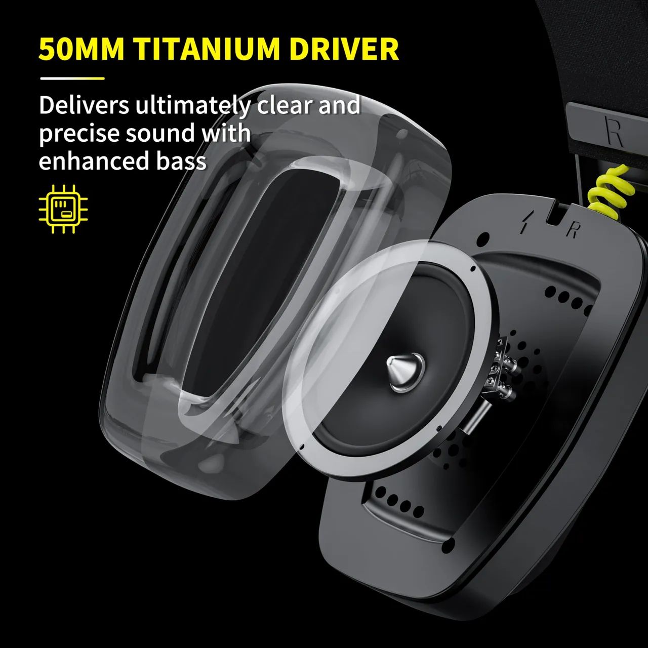 Headset Binnune Sem fio BW06, com microfone para PS5, PS4, PC, Mac, Playstation, Bluetooth - Foto 5