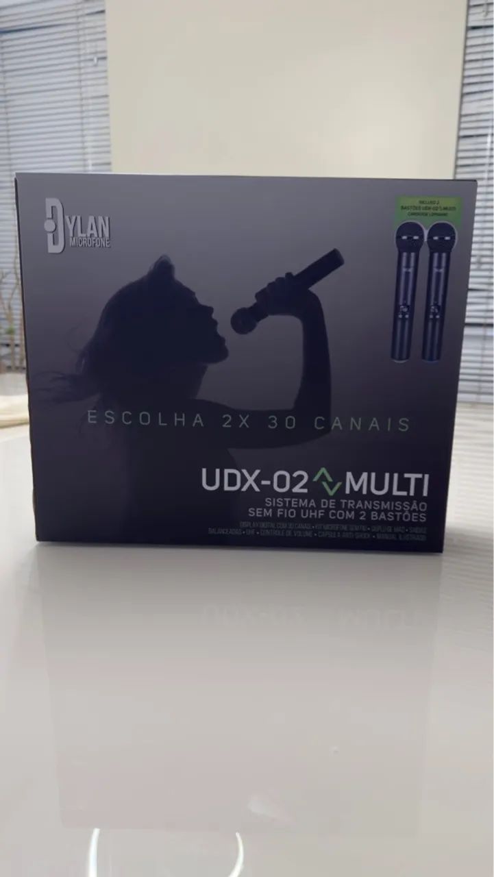 Microfone Sem Fio Duplo Ylan UDX-02 Multi - Foto 2