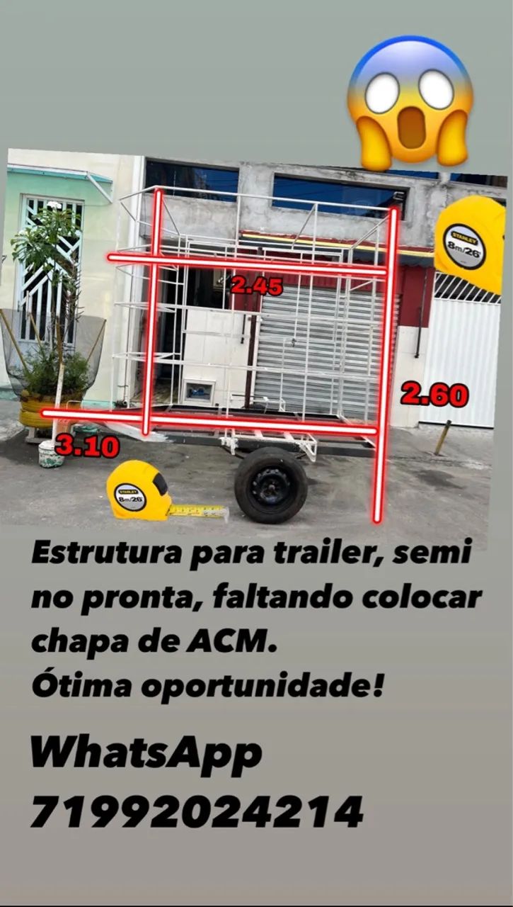 Trailer na estrutura, - Foto 3