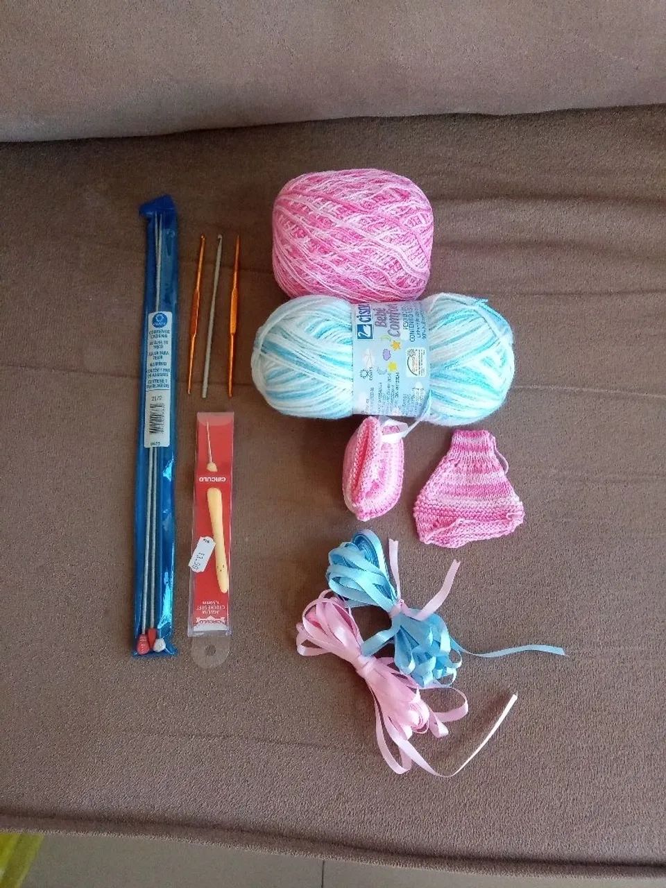 Kit de crochê e tricô para bebê