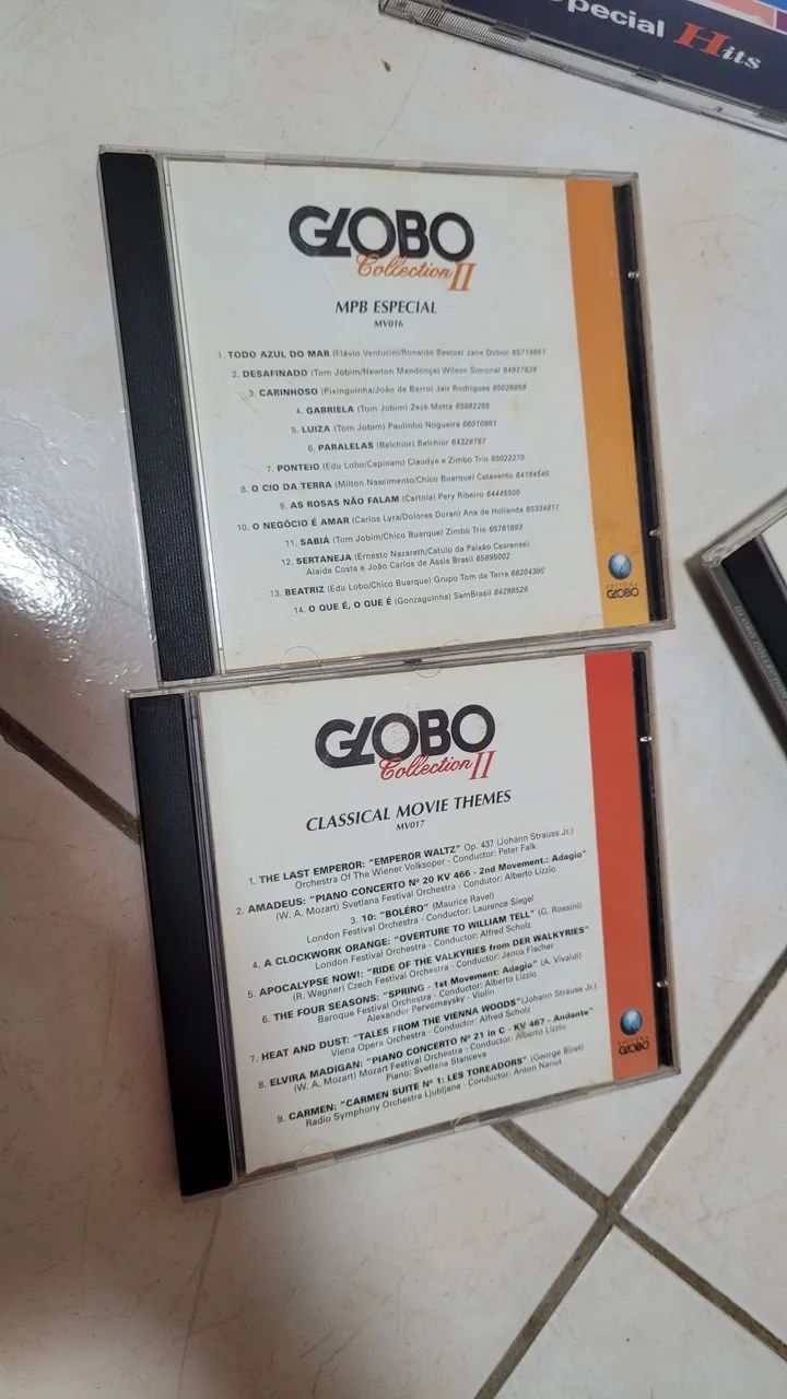 6 CDs (Originais) Coleção Globo! Nacionais e internacionais - CDs