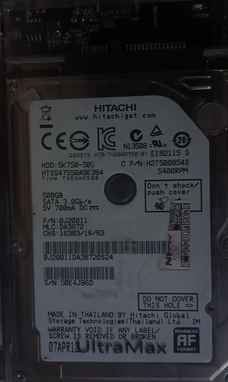 HD Hitashi 500gb