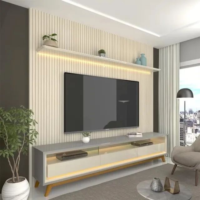 sala home rack painel banacada  - Foto 2