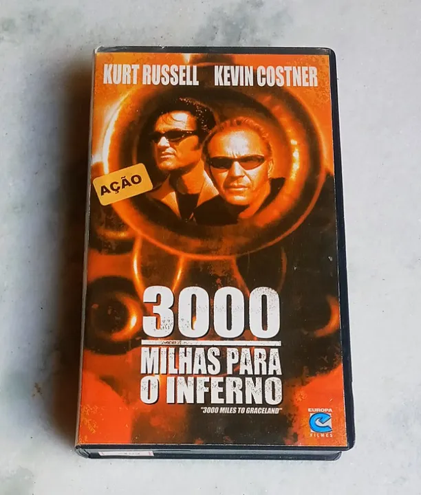 Filme em Vhs / 3000 Milhas Para o Inferno / 2001 / Original / Legendado