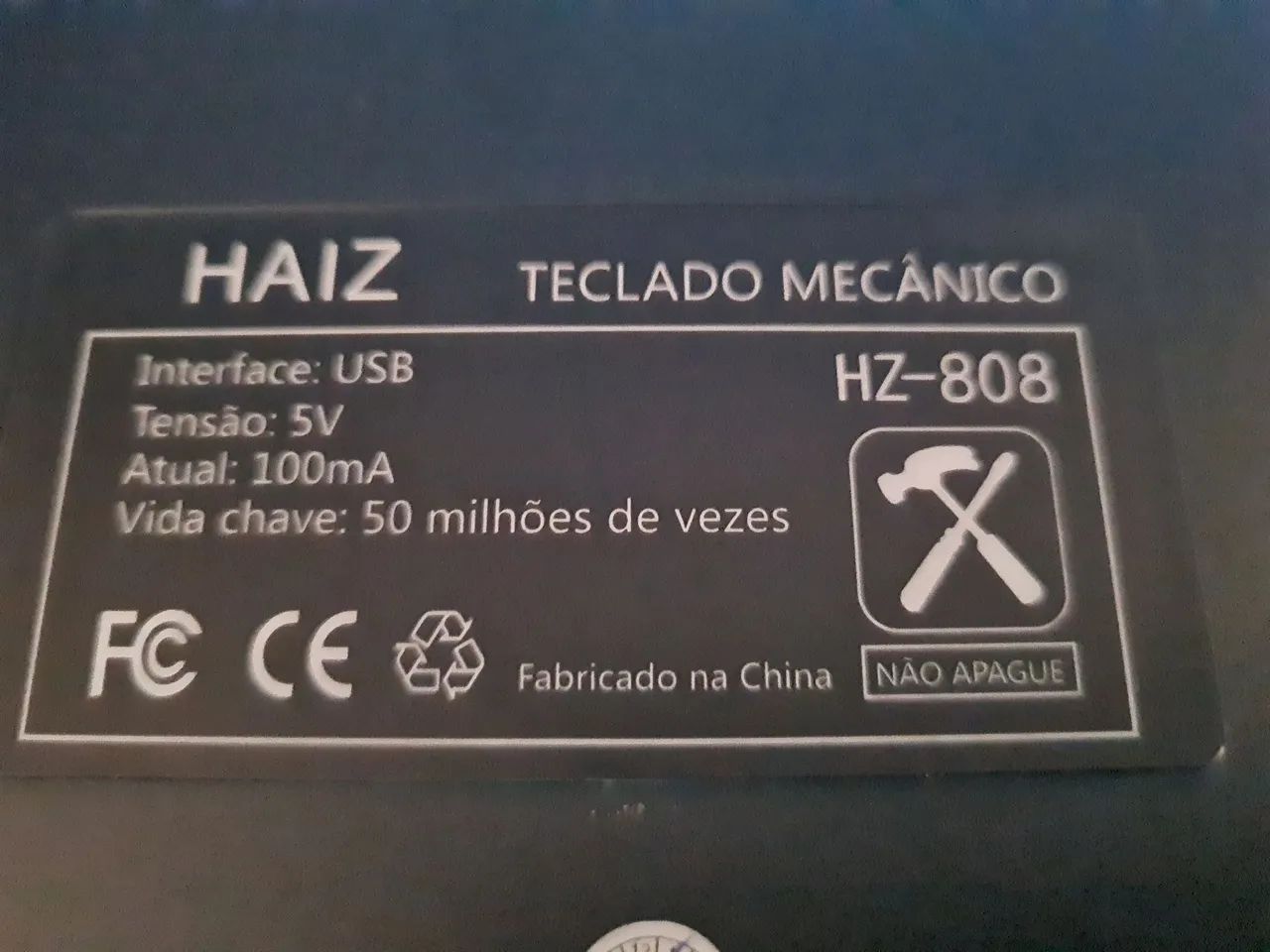 Teclado Gamer Mecânico Haiz Hz808 - Foto 5