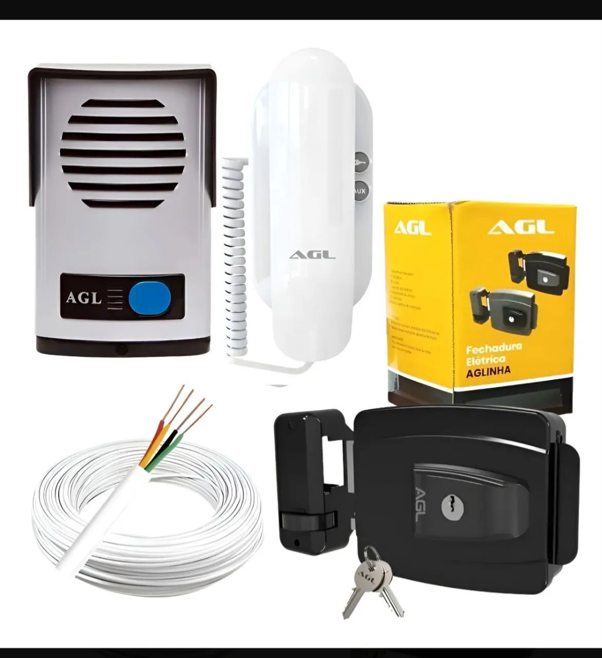 Fechadura eletrônica + interfone 