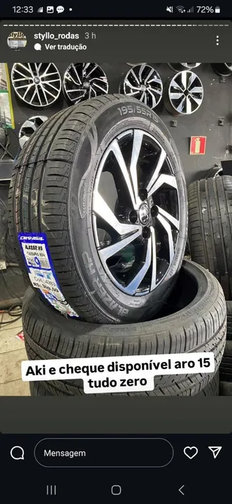 aro 15 veneta pneus novos 