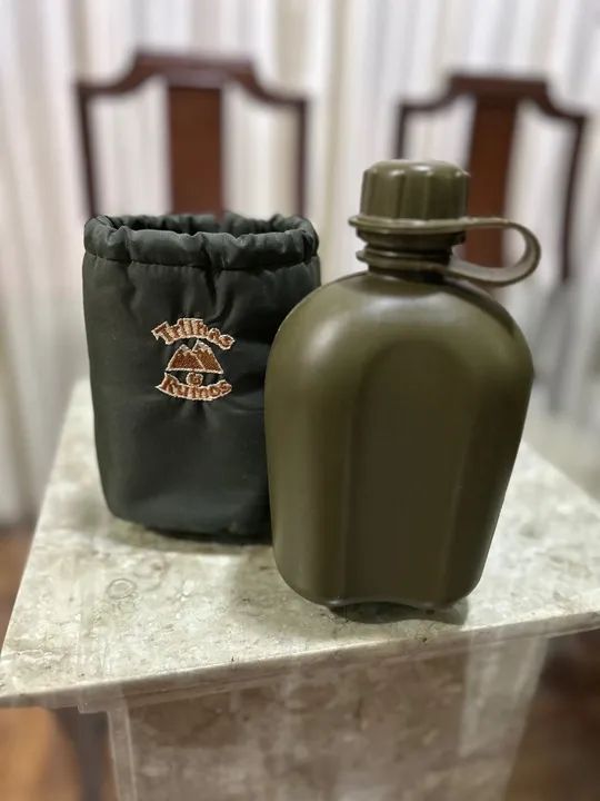 Cantil com capa Camelo em Polietileno para acampamento e esportes ao ar livre - Foto 2