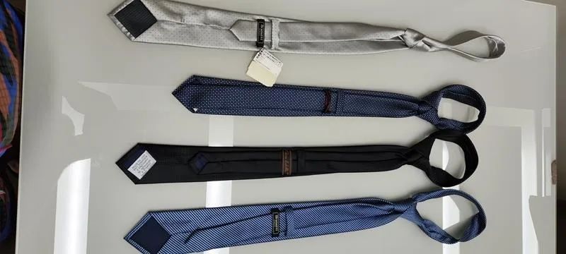 Lote de 4 gravatas novas da alfaiataria Garbo - Todas são novas - Foto 5