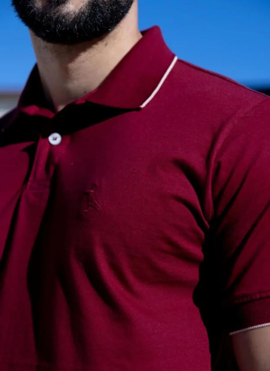 Camiseta Polo Vermelha